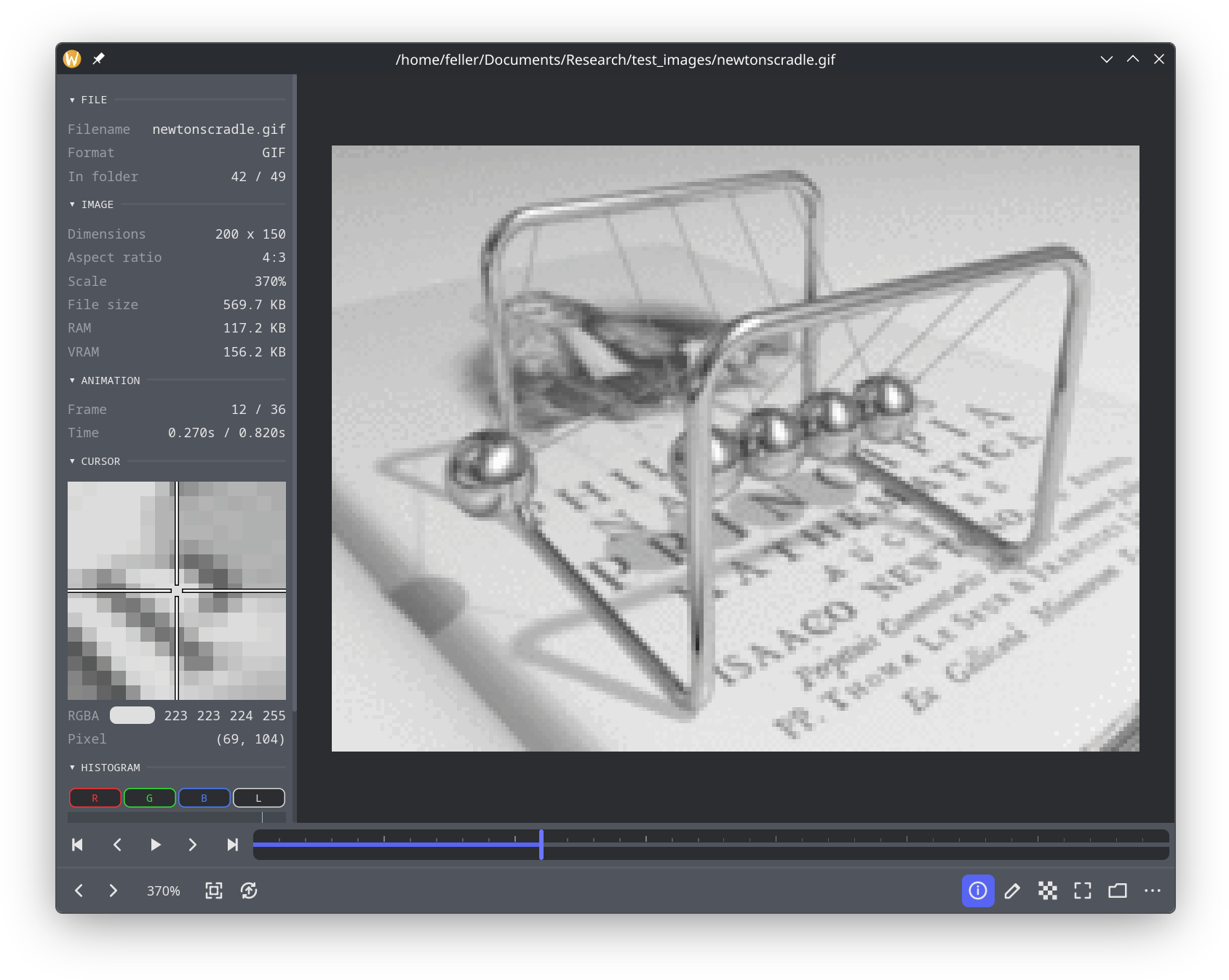 bloom playing an animation with timeline scrubbing